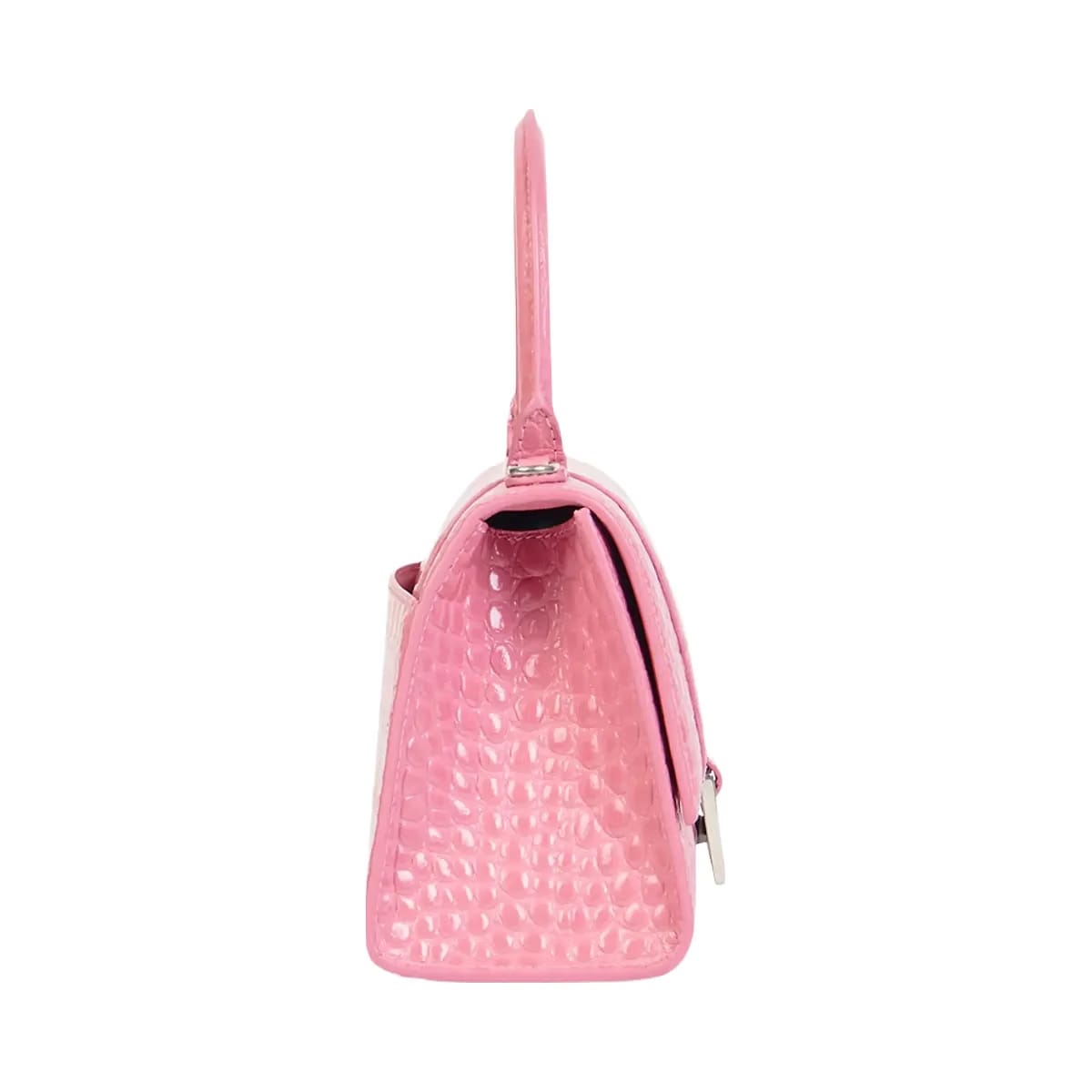 Balenciaga Hourglass Small Handbag Crocodile Embossed