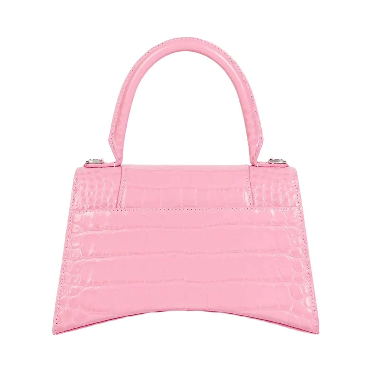 Balenciaga Hourglass Small Handbag Crocodile Embossed