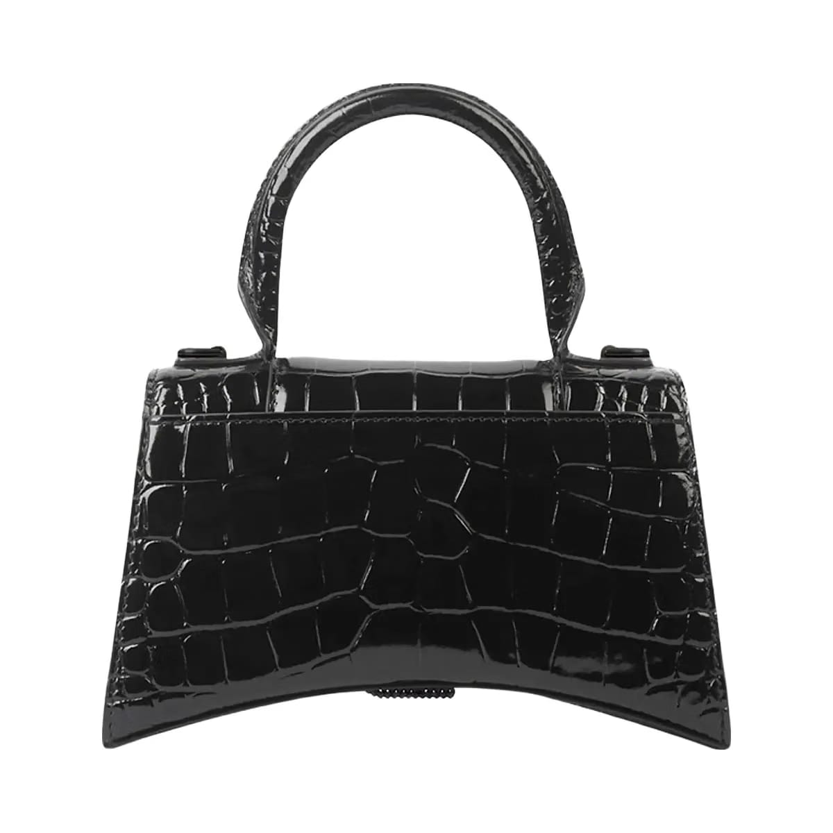 Balenciaga Hourglass XS Handbag Crocodile Embossed With Rhinestones