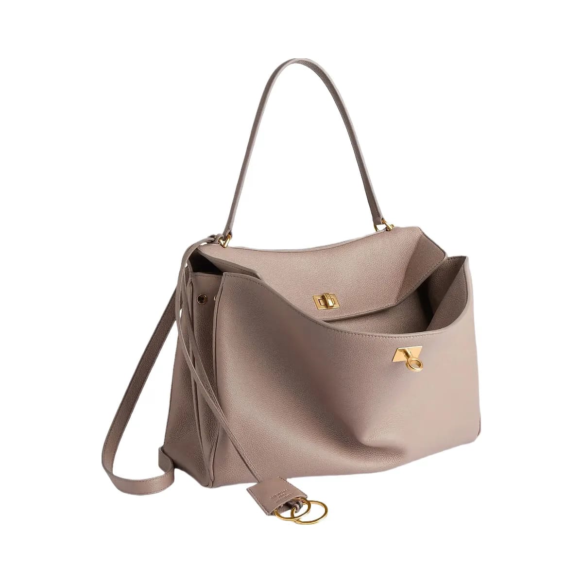 Balenciaga Rodeo Medium Top Handle Bag Grained Calfskin