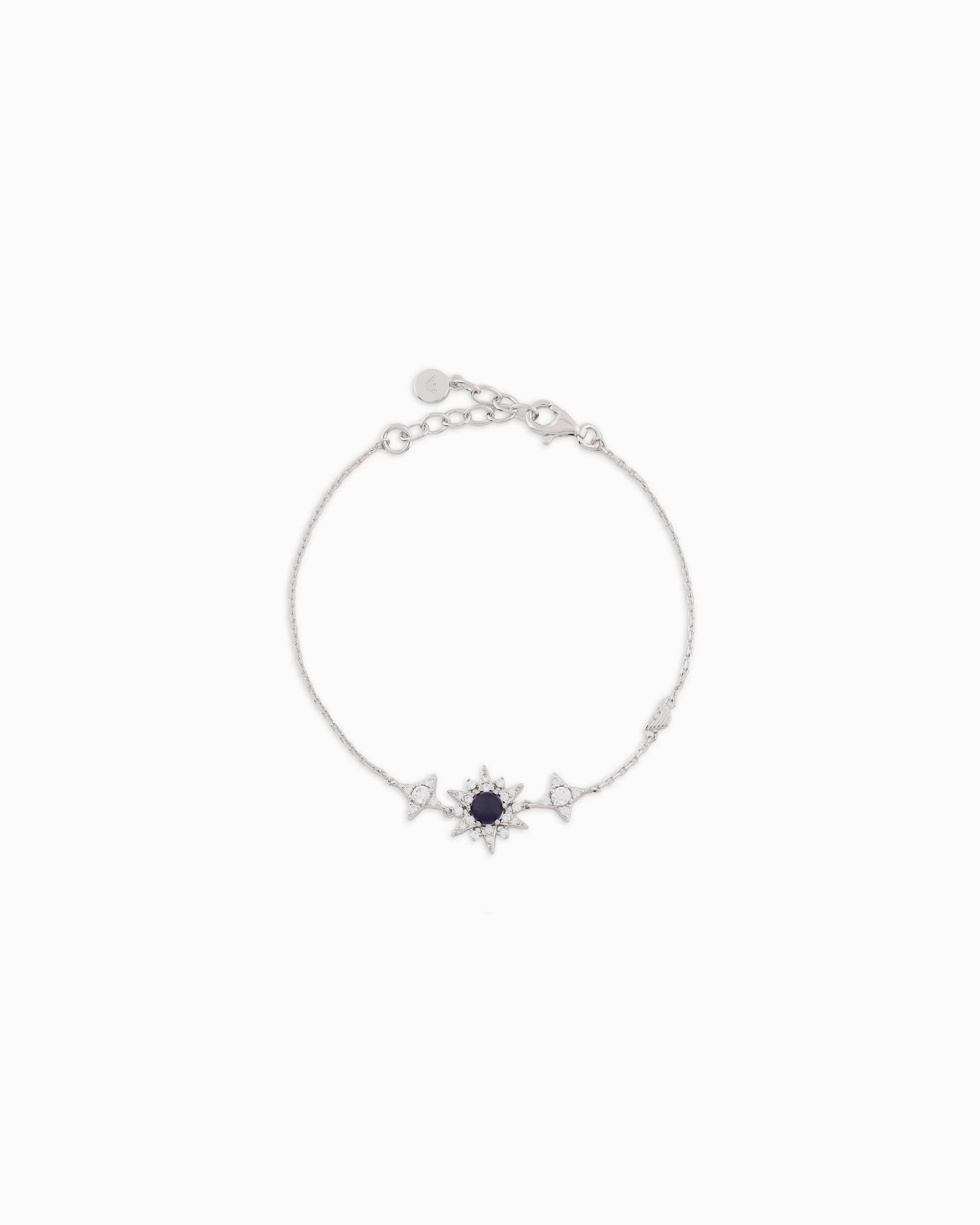 Emporio Armani Sterling Silver Station Bracelet