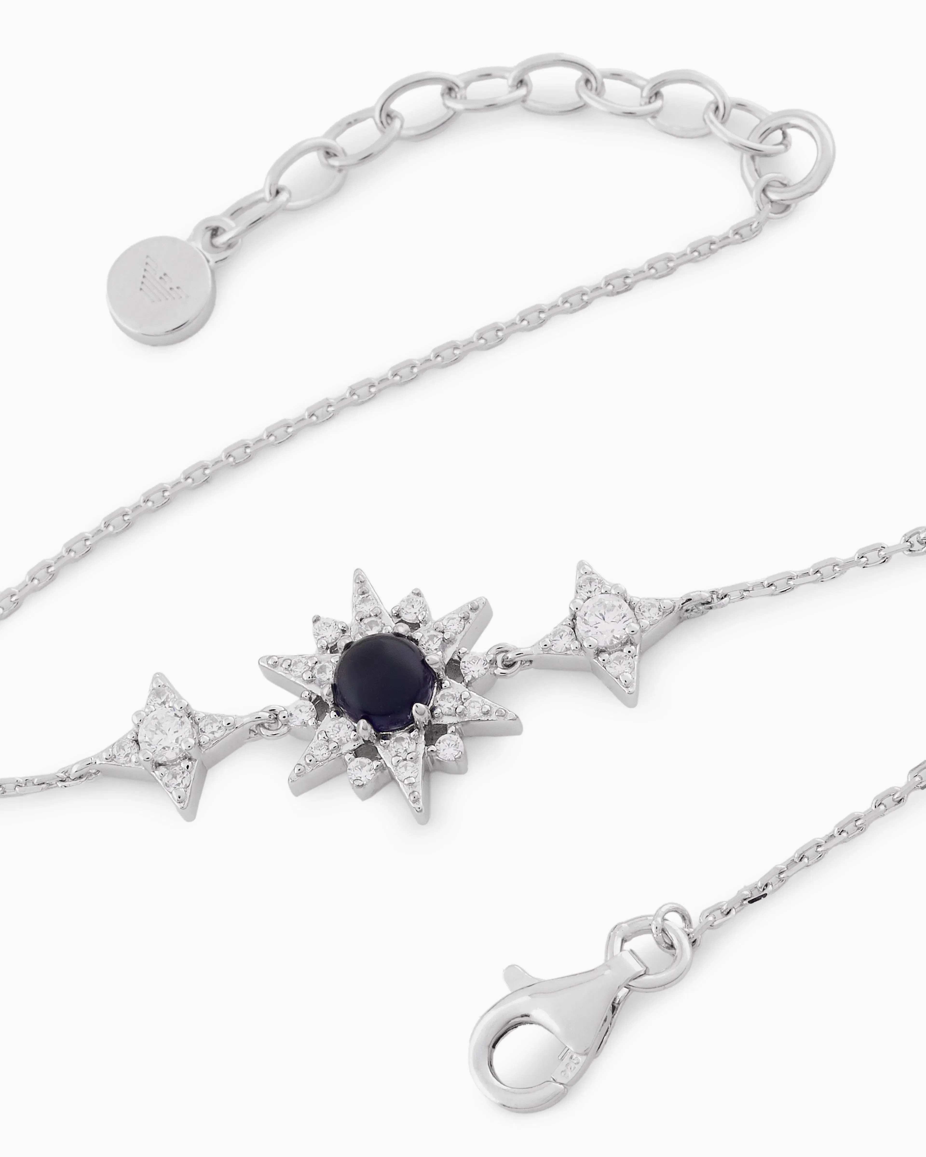 Emporio Armani Sterling Silver Station Bracelet