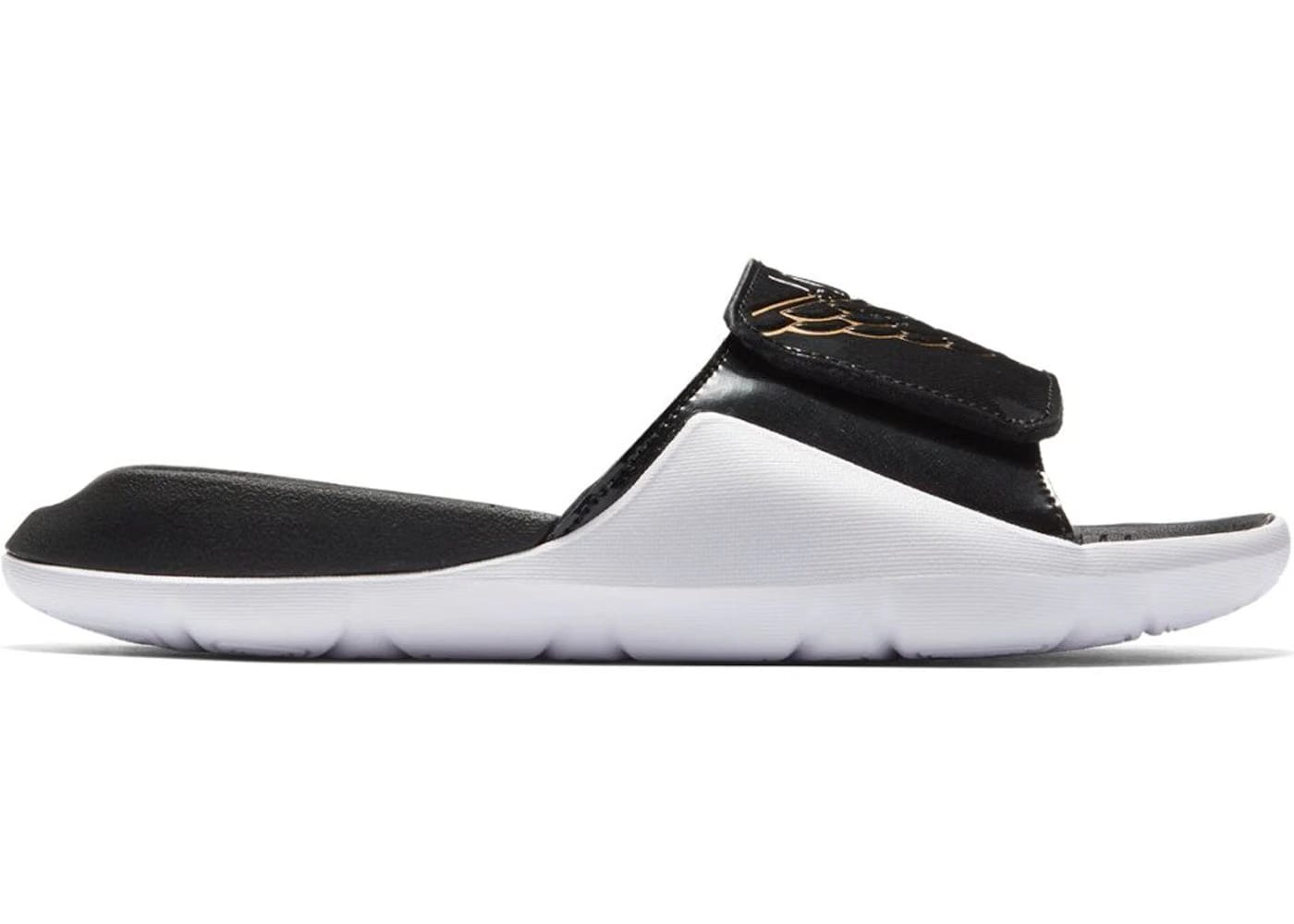 Jordan Hydro 7 Black Metallic Gold White GS