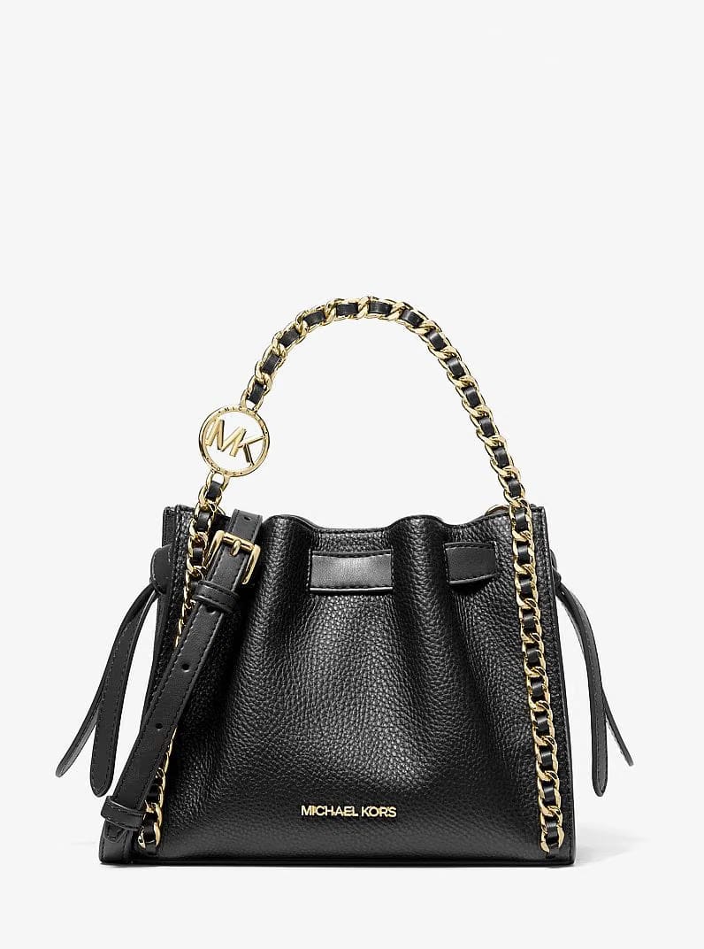 Michael Kors Mina Small Chain Crossbody Bag Black