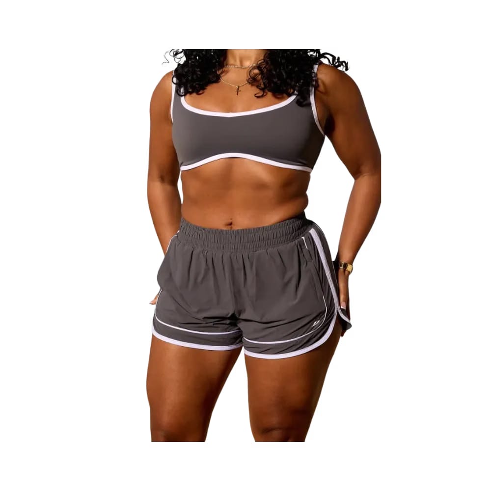 YoungLA Elevate Running Shorts Charcoal