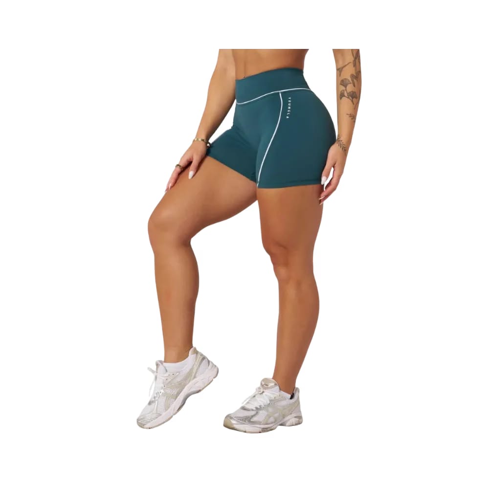 YoungLA Elevate outline Shorts 5" Teal