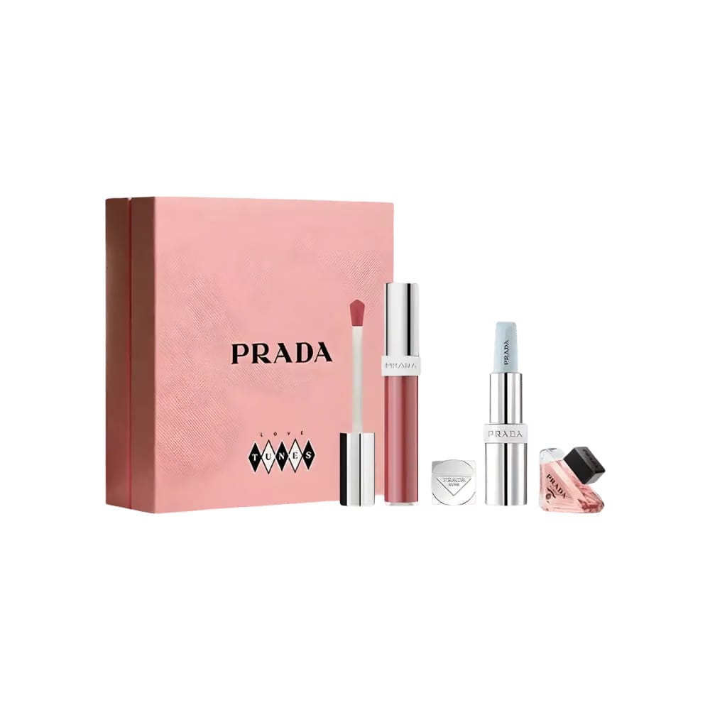 Prada Glass Lip Gloss Blue Lipstick Gift Set 2026 Valentine's Day Limited Edition
