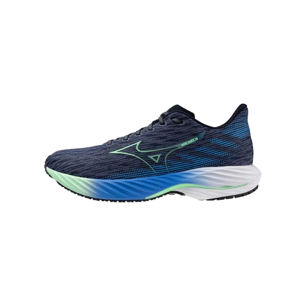 Mizuno Wave Rider 28 Vintage Indigo-Neo Mint