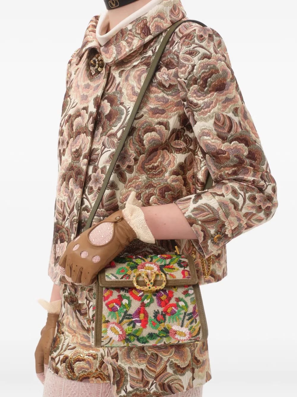 VSling embroidered mini bag