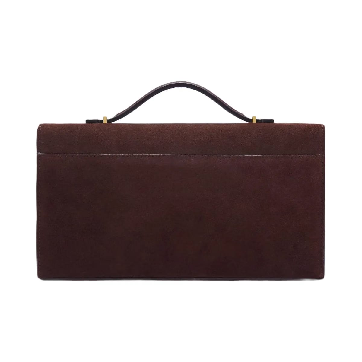 DeMellier The Vancouver Clutch burgundy suede & burgundy smooth