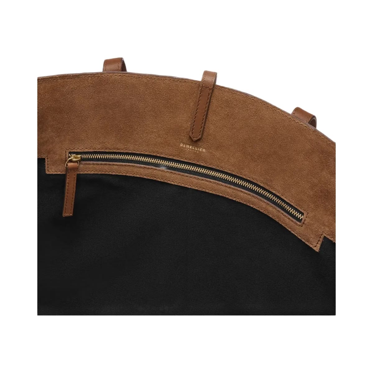 DeMellier The Tokyo Tote deep tan suede & deep tan smooth