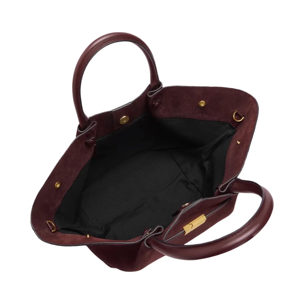 DeMellier The Midi New York burgundy suede & burgundy smooth