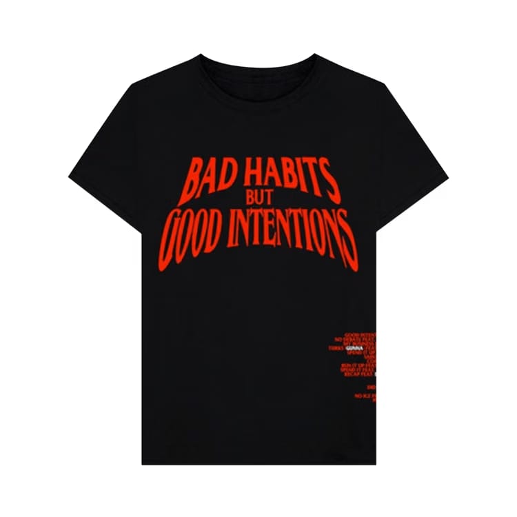VLone x Nav Good Intentions Black T-Shirt
