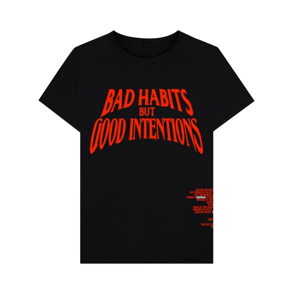 VLone x Nav Good Intentions Black T-Shirt