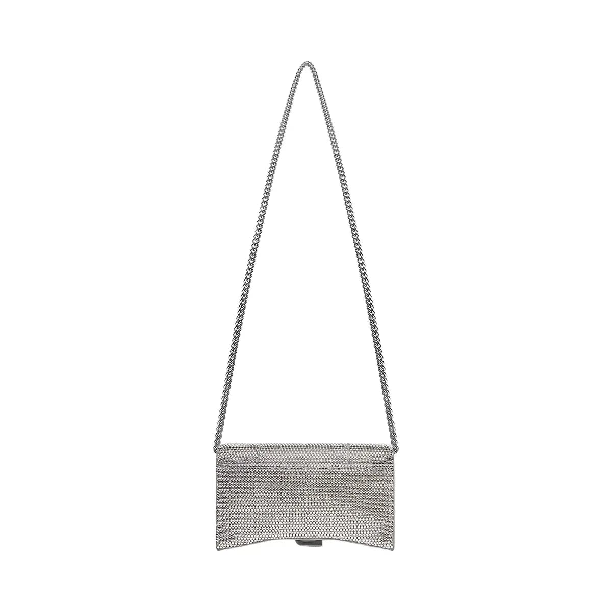 Balenciaga Hourglass Wallet On Chain With Rhinestones