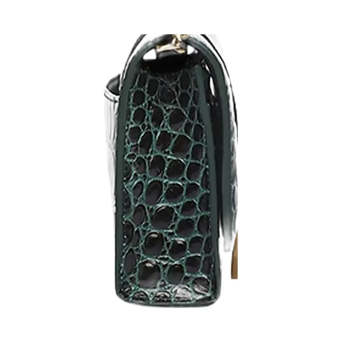 Balenciaga Hourglass Wallet with Chain Crocodile Embossed