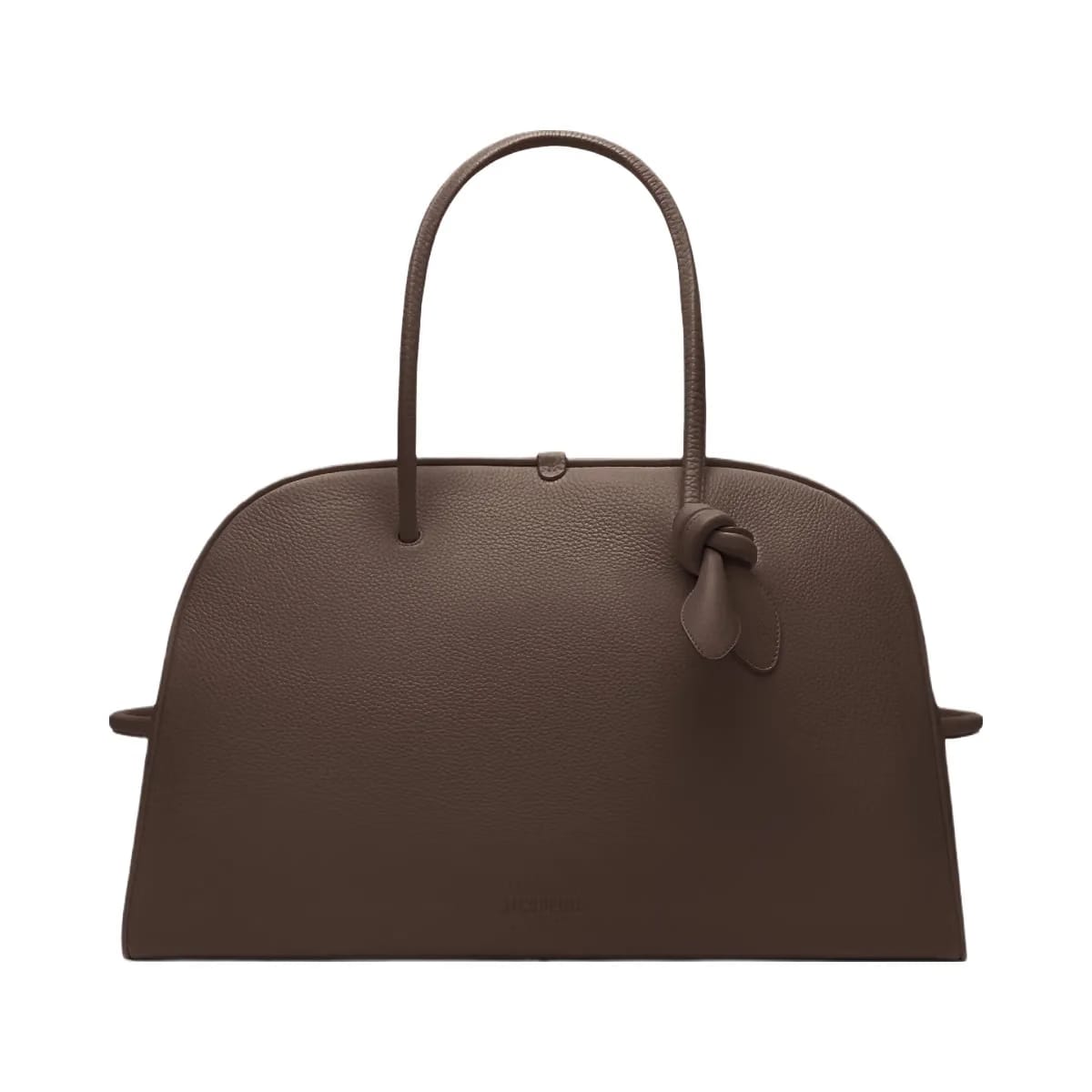 Jacquemus The Large Turismo Large Soft Bowling Bag Dark Brown