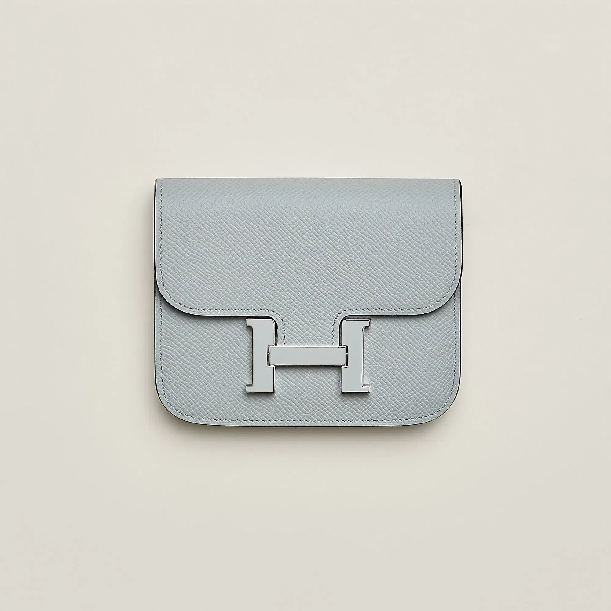 Hermes Constance Slim Wallet Bleu Saphir