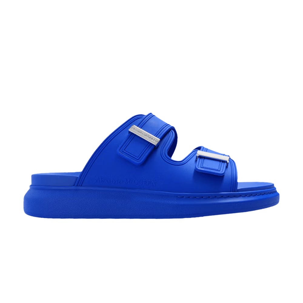 Alexander McQueen Hybrid Double Buckle Sandal Blue