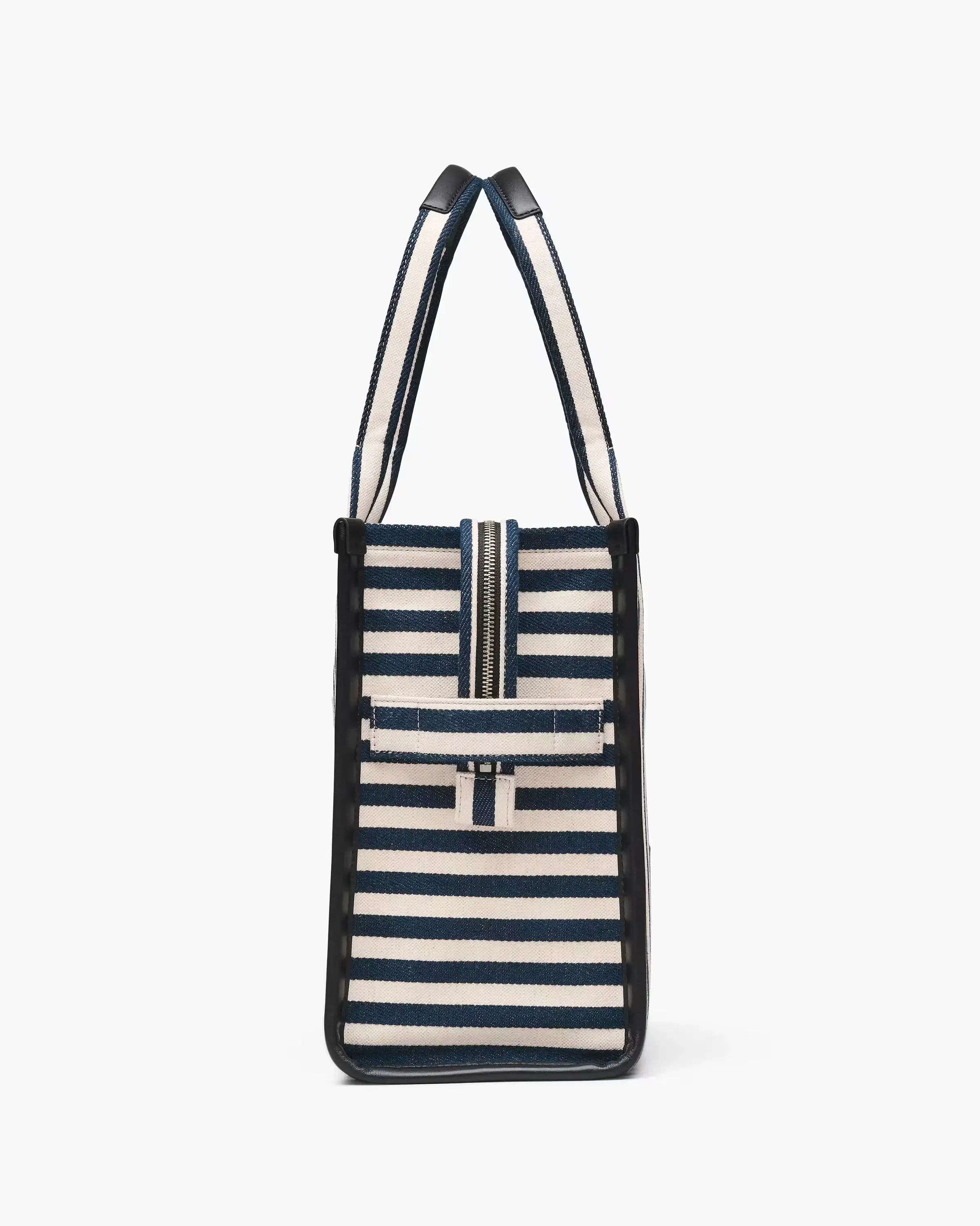 Marc Jacobs The Stripe Canvas Large Tote Bag Blue Sea Multi