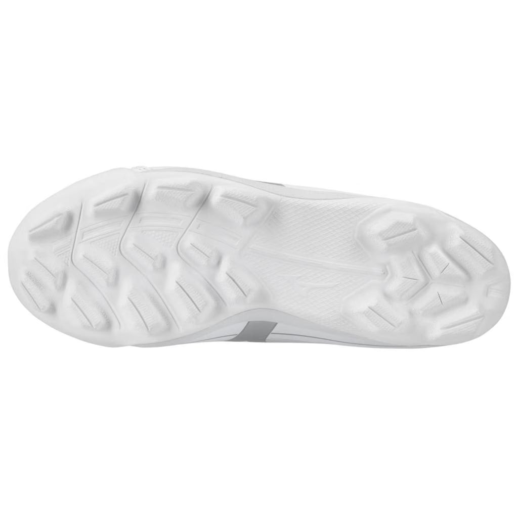 Mizuno Youth Cushionrevo Finch Jr Softball Cleat White Silver