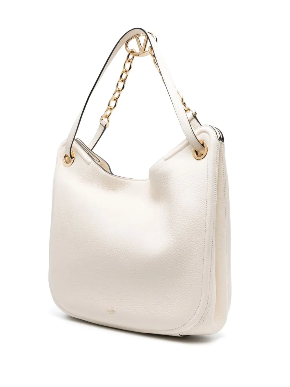 VLogo Moon leather tote bag