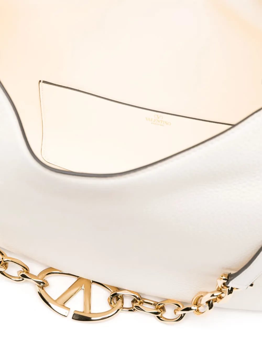 VLogo Moon leather tote bag