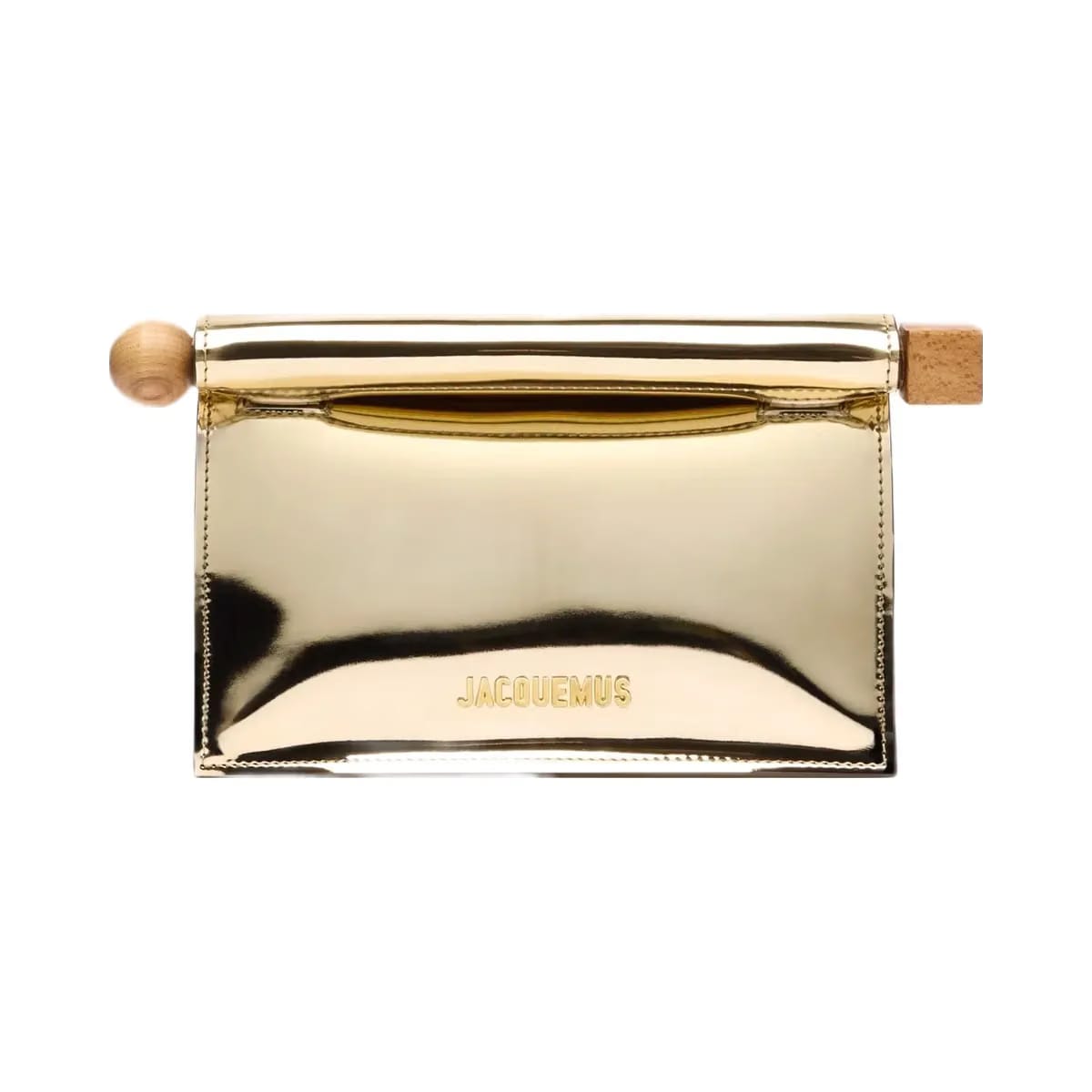 Jacquemus La Petite Pochette Rond Clutch Bag Gold