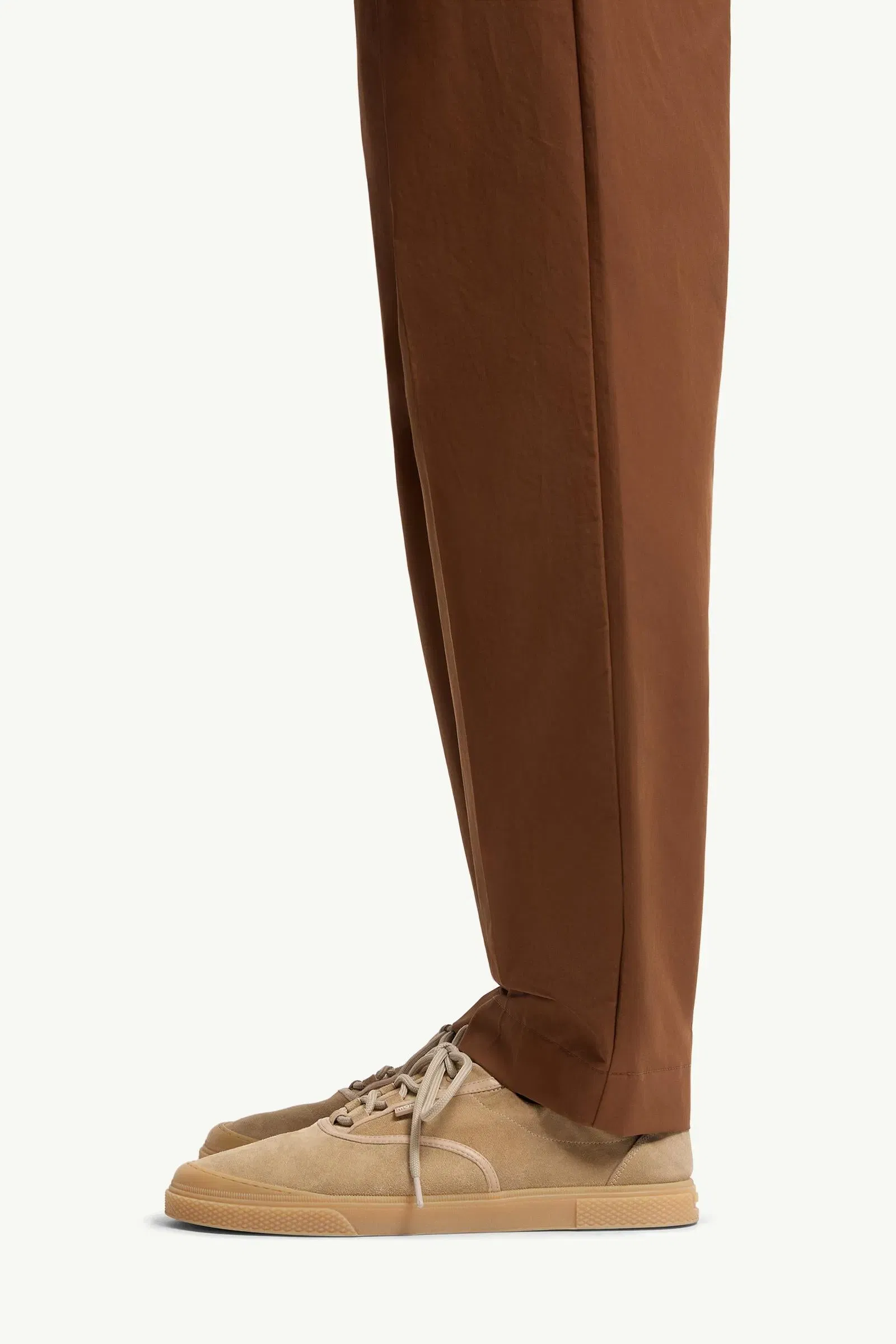 Moncler Technical Cotton Blend Pants Light Brown Light Brown