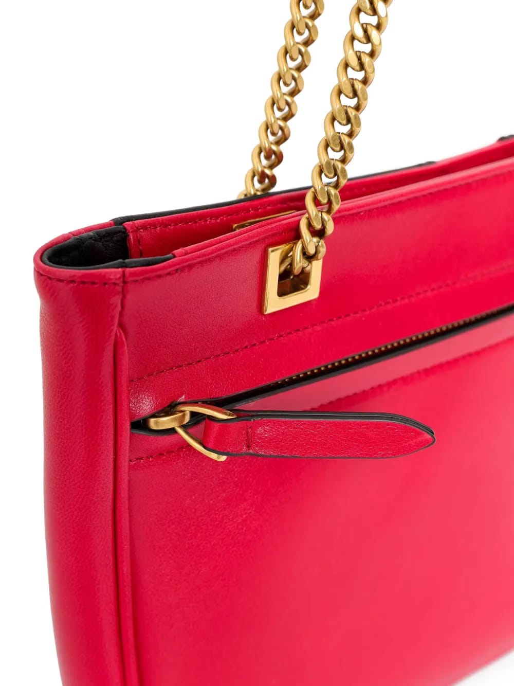 V-logo chain tote bag