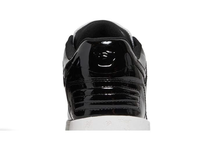 OFF-WHITE Out Of Office OOO Low Tops Patent Black White