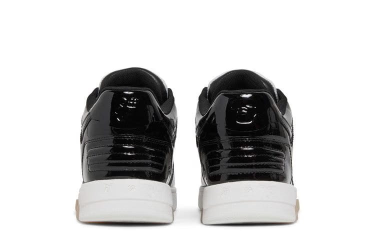 OFF-WHITE Out Of Office OOO Low Tops Patent Black White