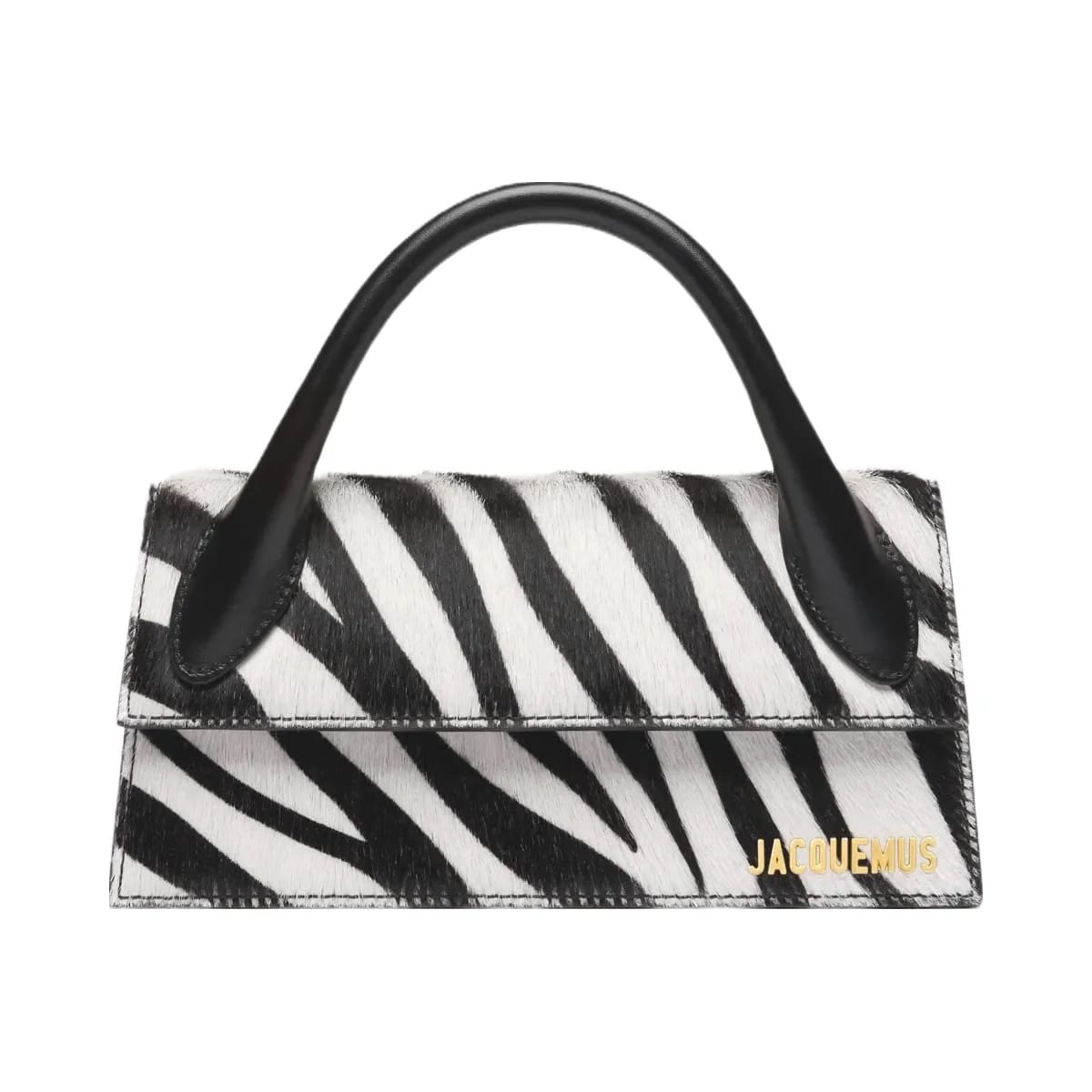 Jacquemus Le Chiquito Long Black/White Zebra
