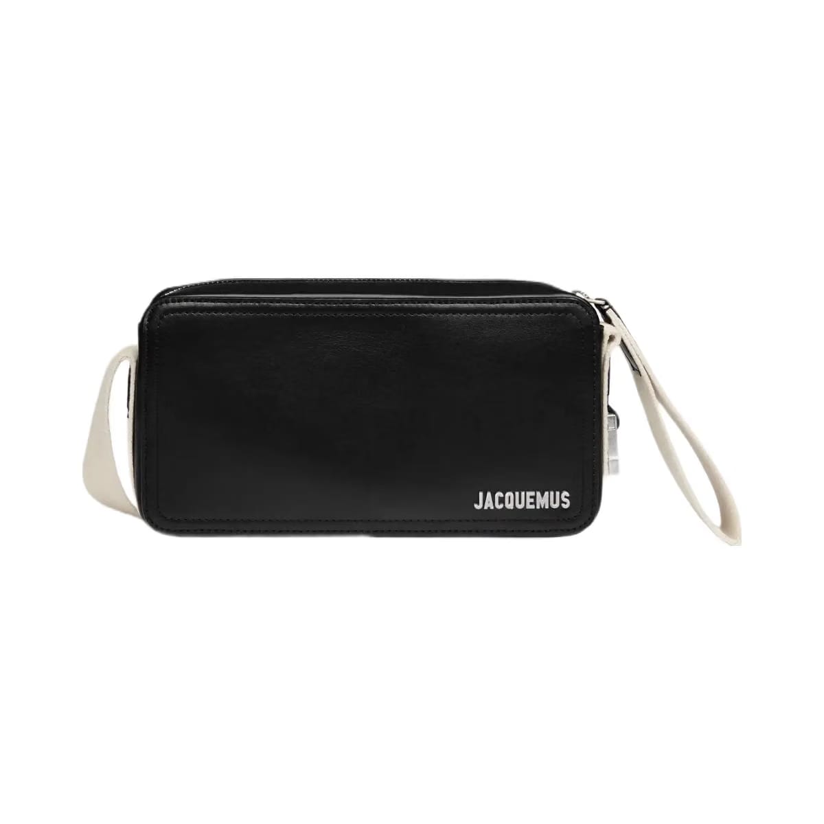 Jacquemus The Horizontal Cuerda Adjustable Shoulder Strap And Metal Buckle Black