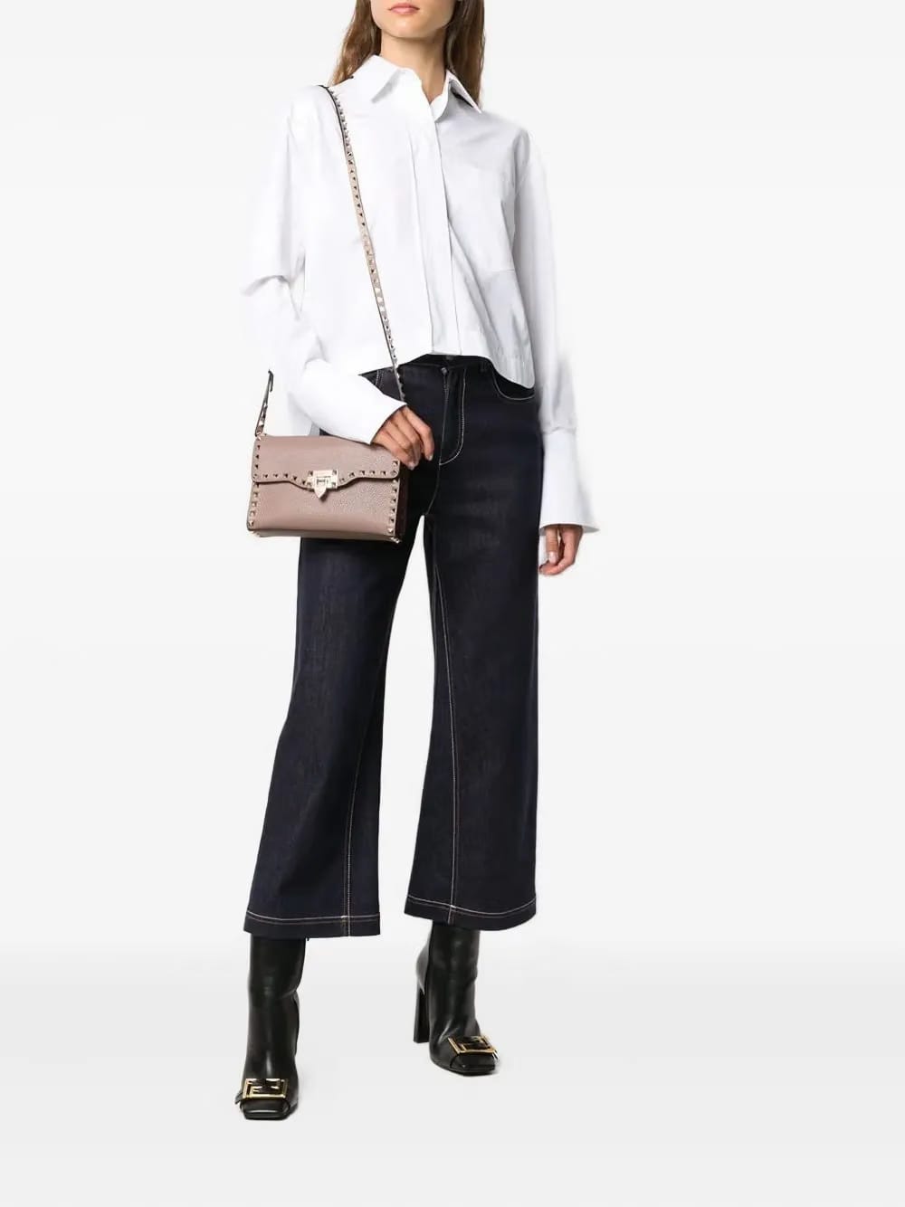 small rockstud flap crossbody bag