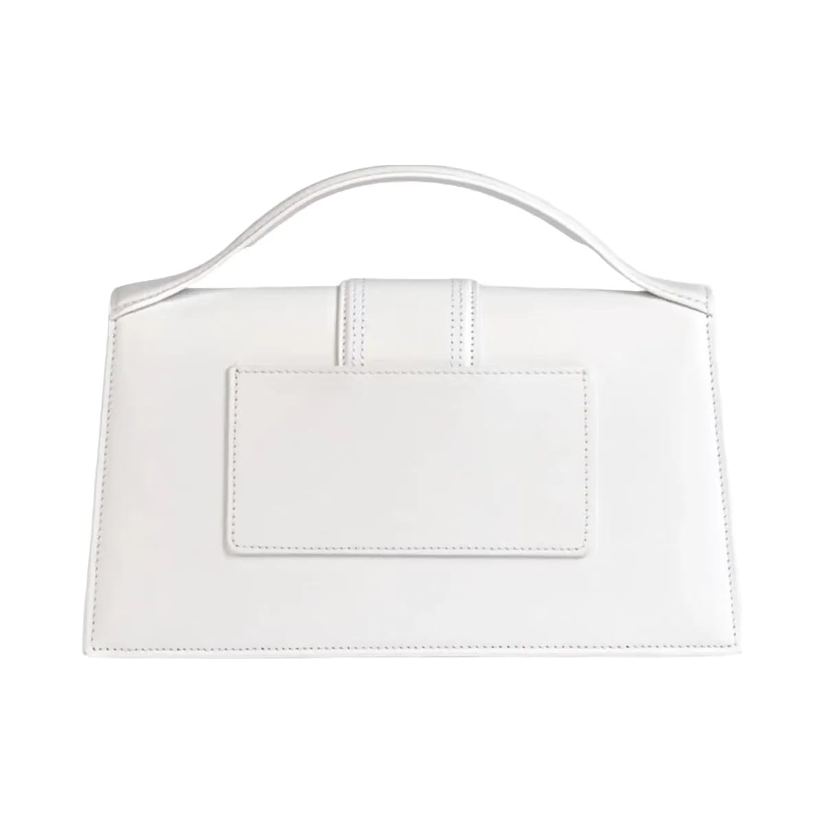 Jacquemus The Large Bambino Handbag With Adjustable Crossbody Strap White