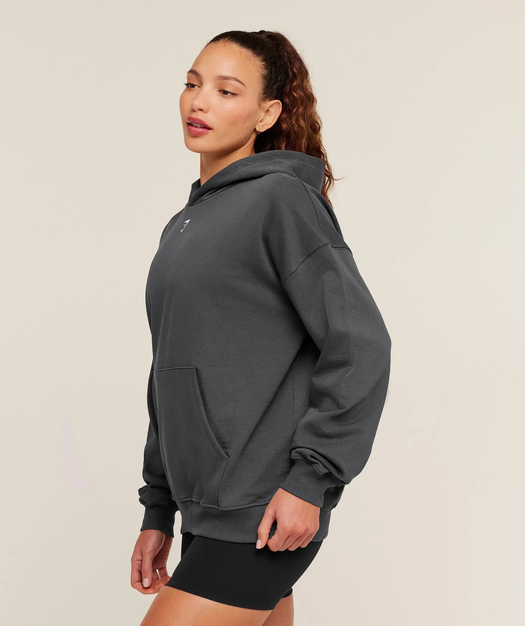 Women's Gymshark Heavy Duty Oversized Hoodie Grey