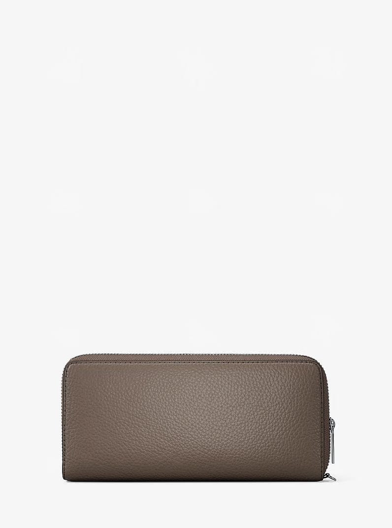 Michael Kors Large Pebbled Leather Continental Wallet Mushroom