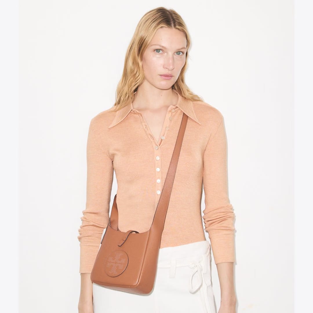 Tory Burch Miller Swing Crossbody Bag Aged Tan