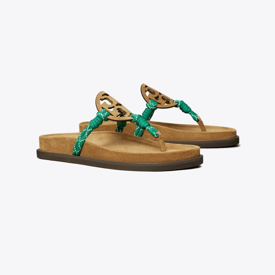 Tory Burch Miller Cloud Rope Sandal ALCE / GREEN MULTI