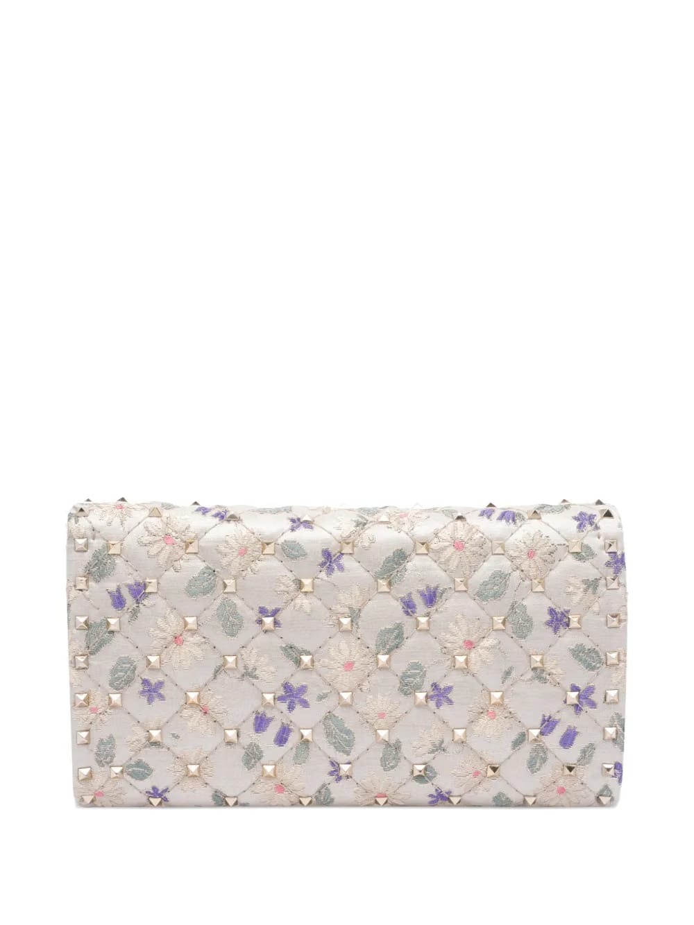 quilted floral-print crossbody bag
