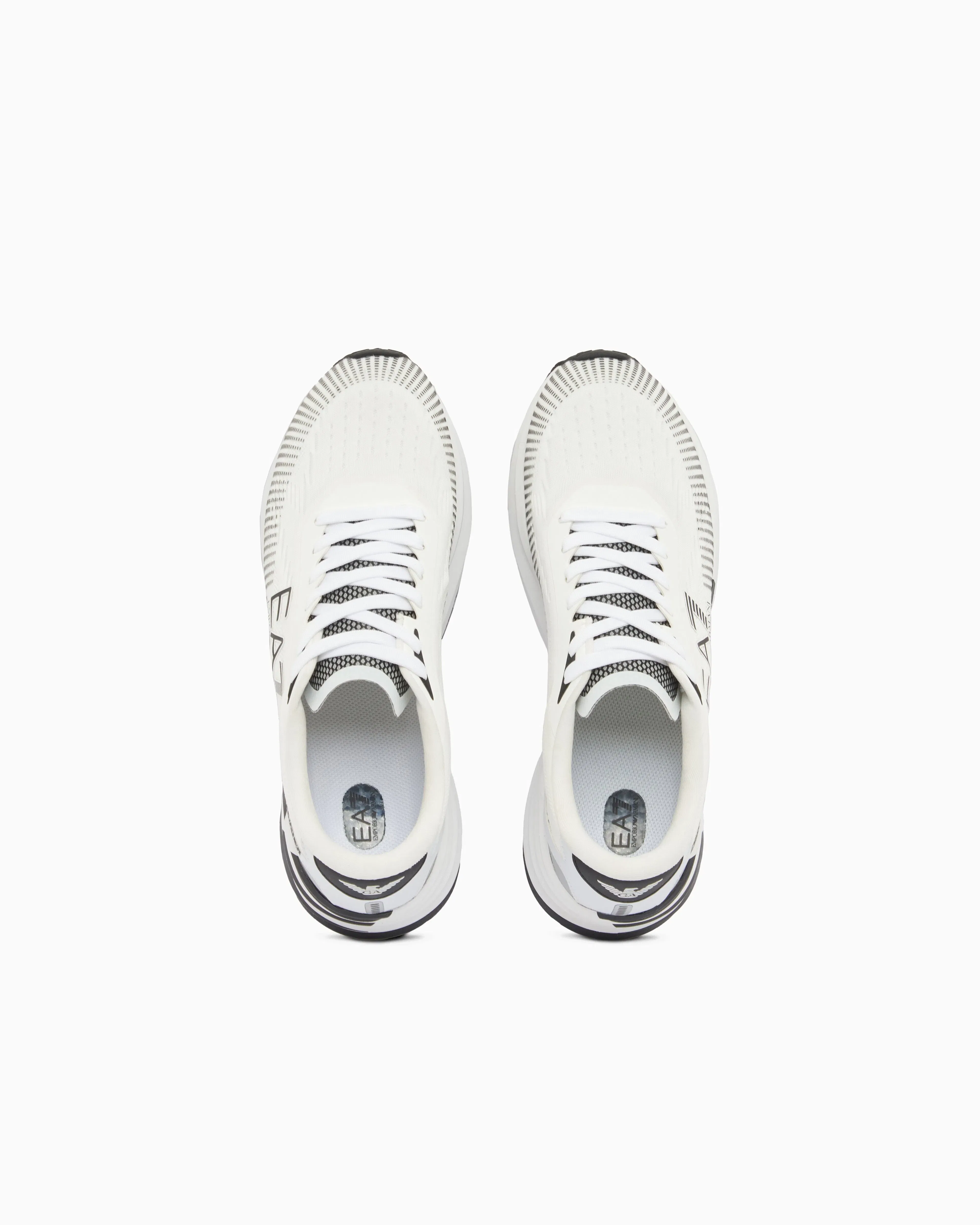 Ea7 Sneakers Crusher Distance In Mesh With Reflective Details White