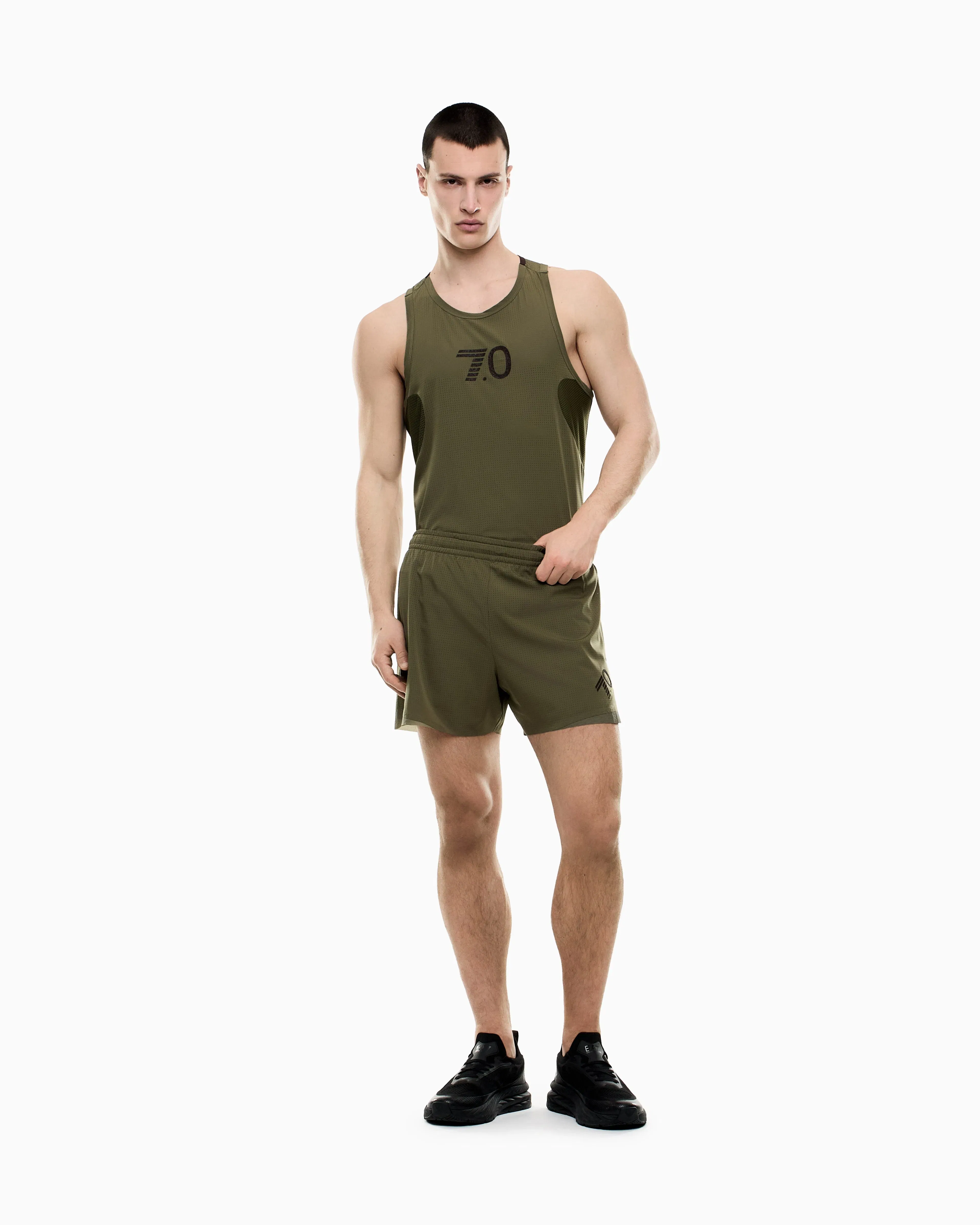 EA7 7.0 SHOW tank top in stretch technical fabric