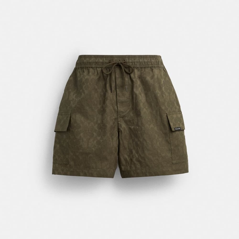 Coach Coach | Brain Dead Signature Camp Shorts Green