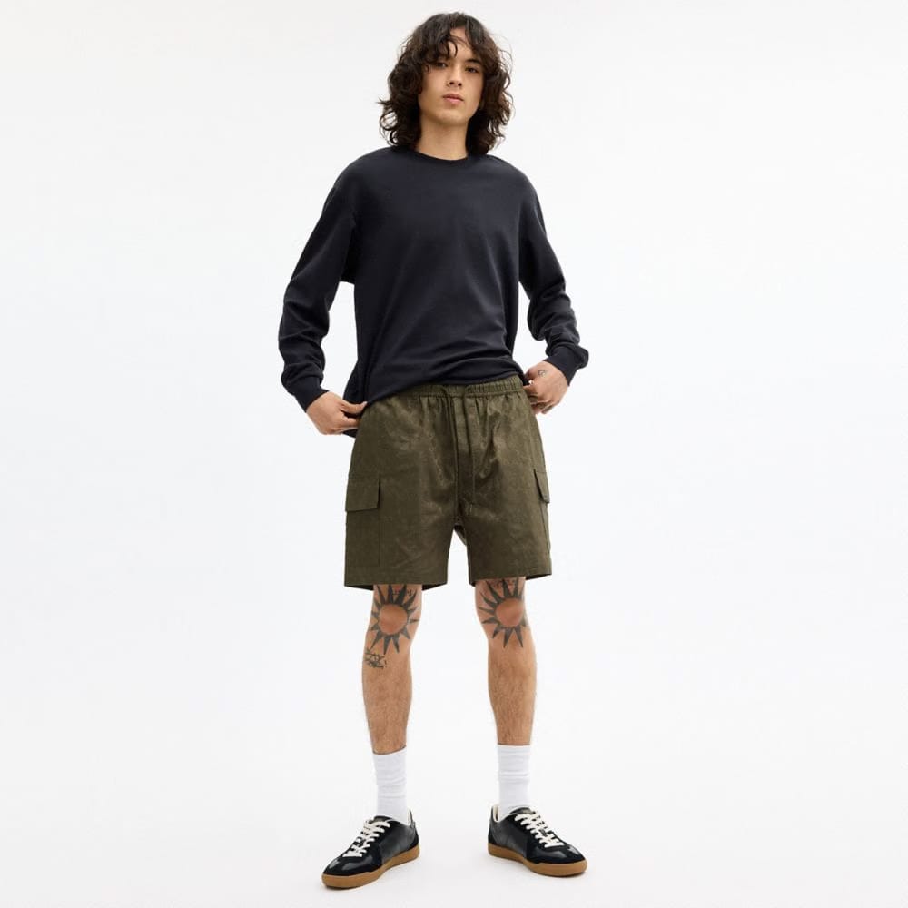 Coach Coach | Brain Dead Signature Camp Shorts Green