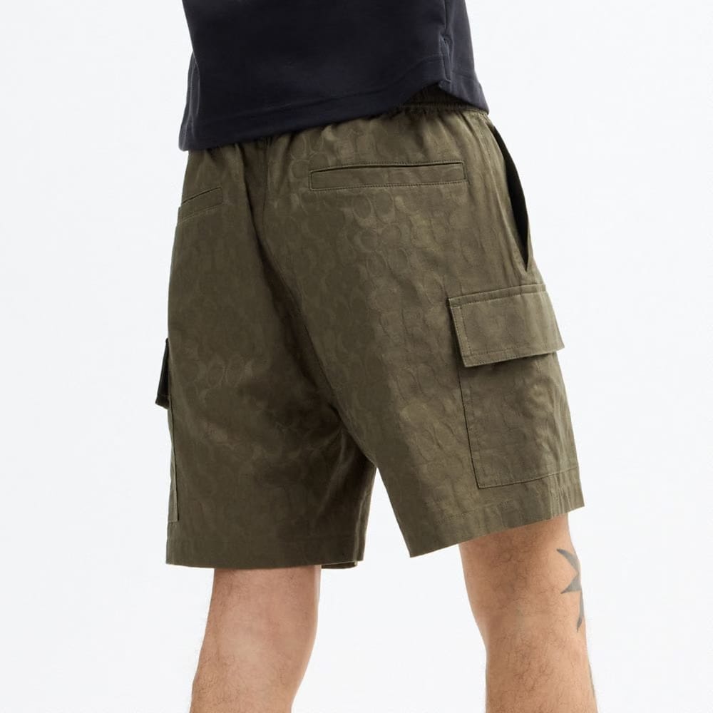 Coach Coach | Brain Dead Signature Camp Shorts Green