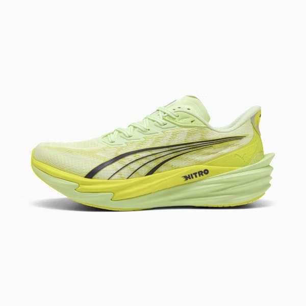 Puma Deviate Nitro™ 4 Wide Men'S Running Shoes Apple Spritz-Lux Lime-Deep Plum