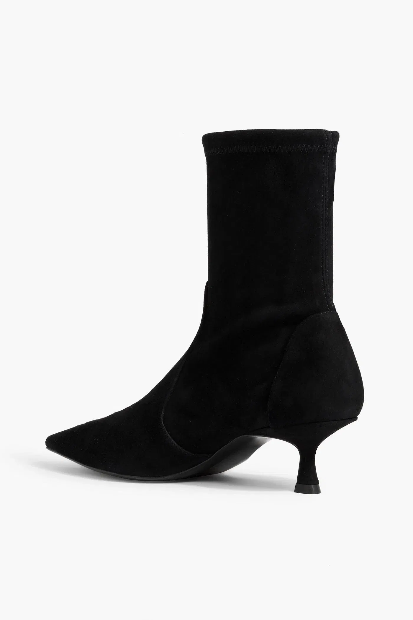 Stuart Weitzman Naomi 50 Suede Ankle Boots Black Women's