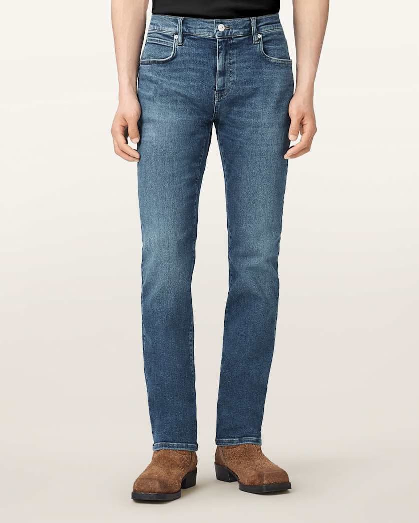 AllSaints Sid Skinny Denim Ultra Jeans Royal Indigo