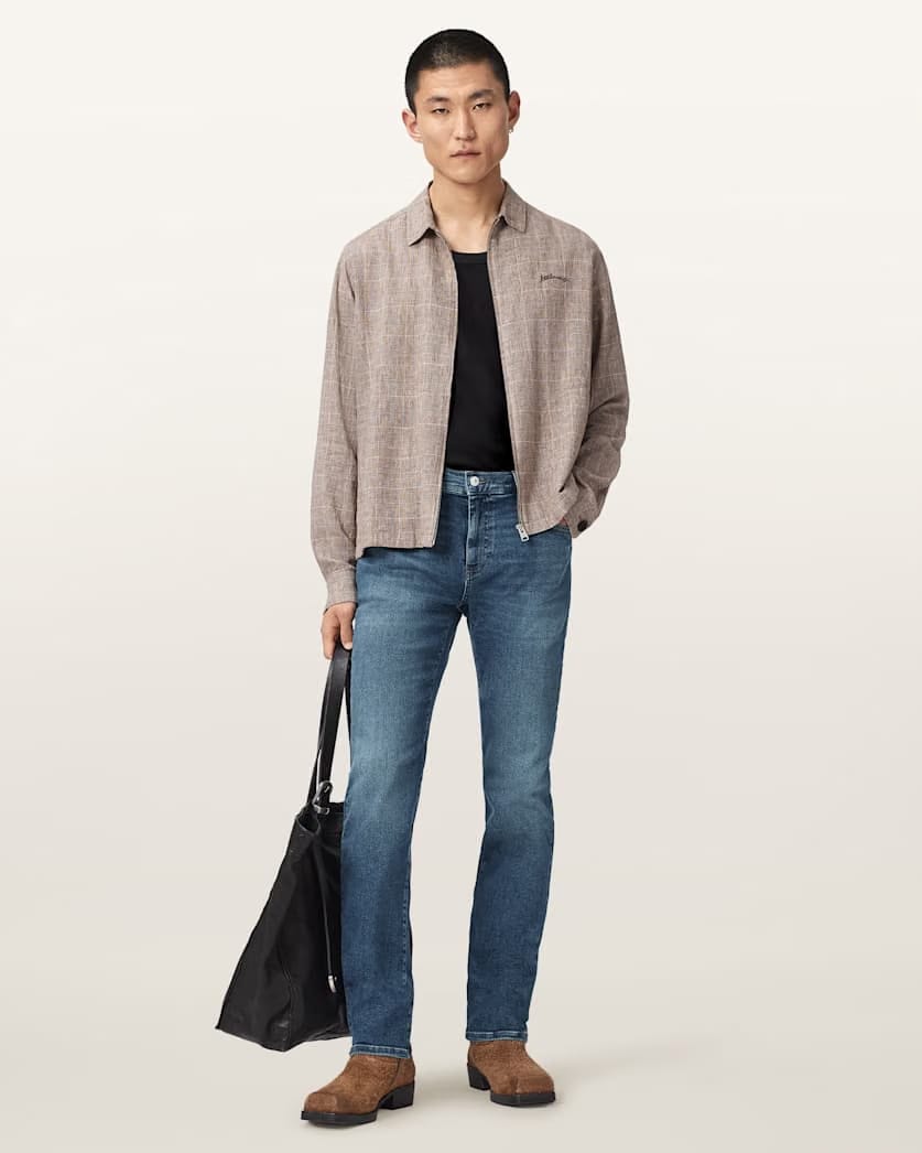 AllSaints Sid Skinny Denim Ultra Jeans Royal Indigo